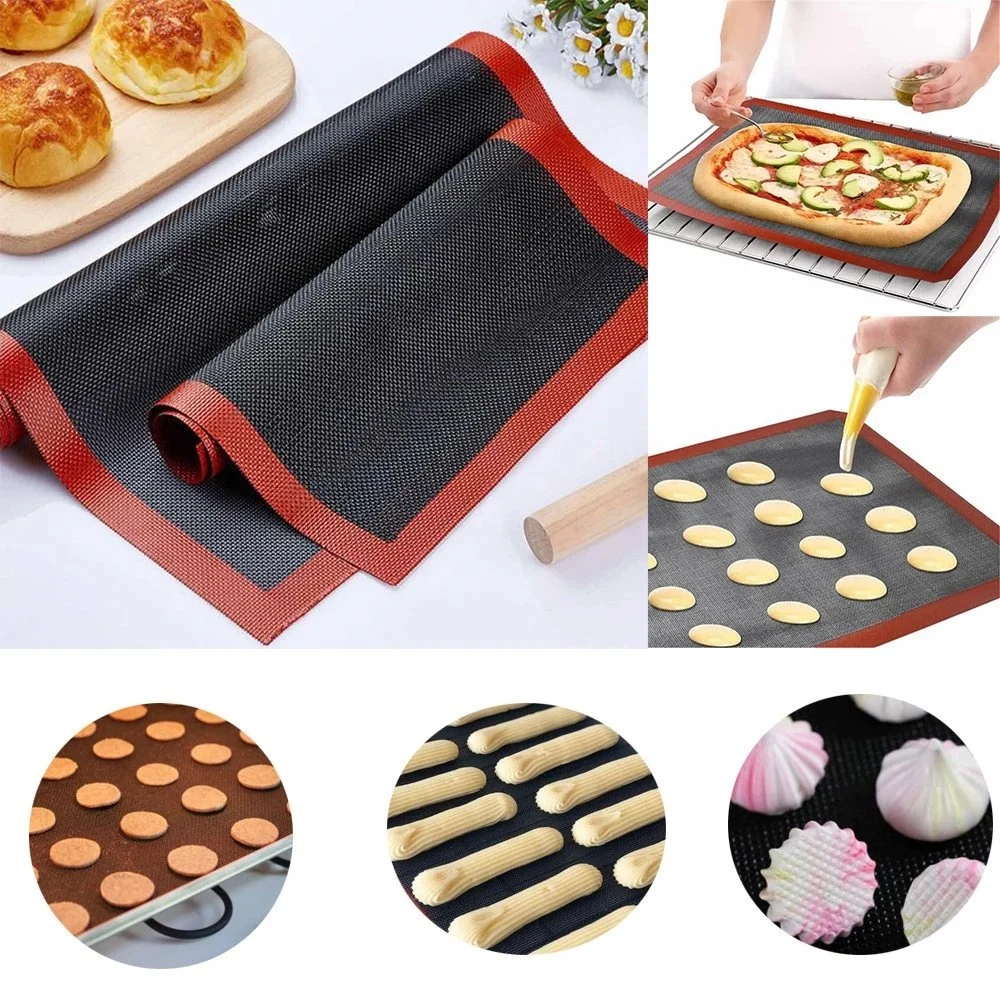 Perfect Pizza Mat Silicone Baking Cake Liner Heat Resistant Hollow-out Mat