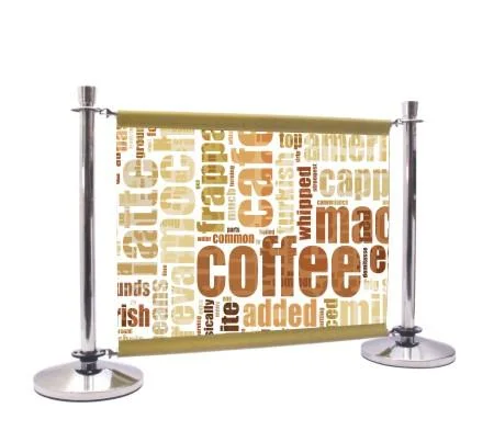 8FT Straight Fabric Tube Advertising Tension Fabric Display and Event Stand