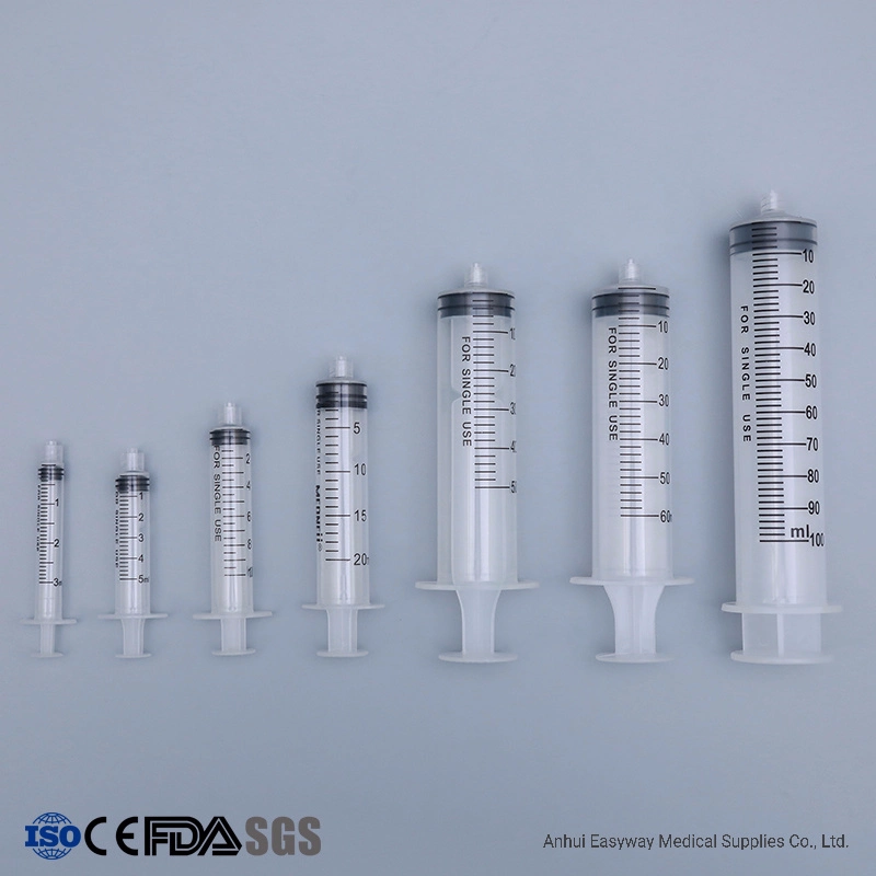 Disposable Syringe with Needle 3 Parts 1ml-500ml