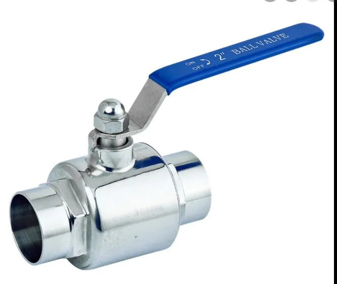 Straight Sanitary Stainless Steel Ball Valve Fittings with One-Stop Ball Valve