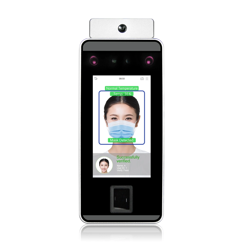 (FacePro1-TD) Biometric Palm Time Attendance Face Recognition with Temperature Access Control