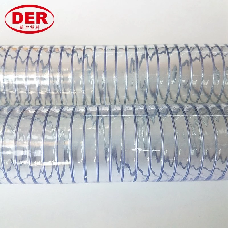 Flexible Hochtemperaturbeständige FDA PVC-Feder Stahldraht Wasser Schlauch