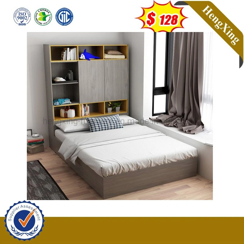 Wooden Home Hotel Queen Bedroom Furniture with Book Shelf (HX-9NG006.1)