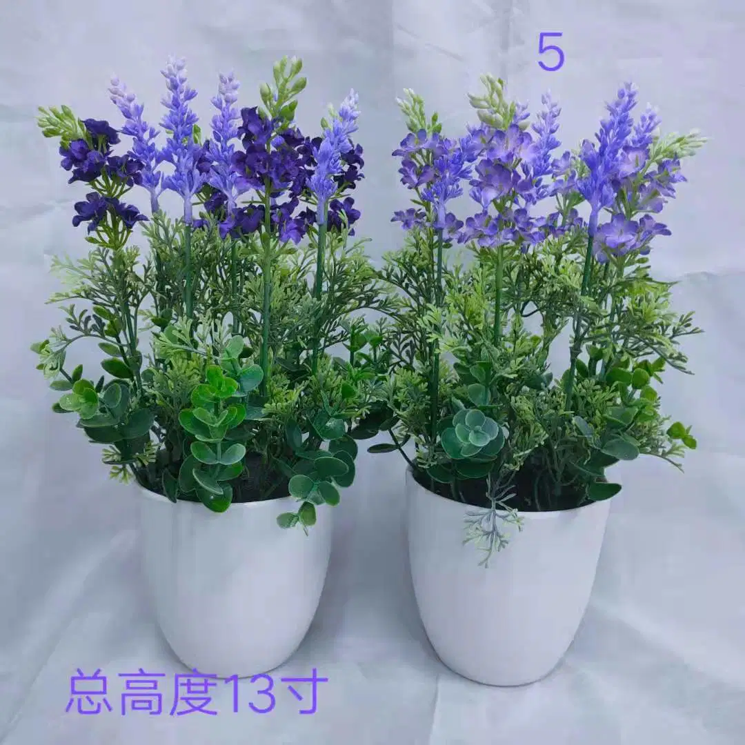Artificial Home Wedding Decoration Gift Flower with Pot