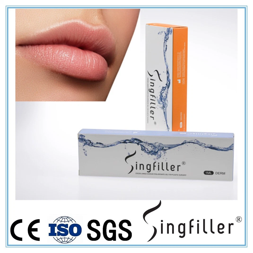 China Transparent Singderm Cross-Linked Hyaluronate Acid Gel Beauty Products Lip Filler