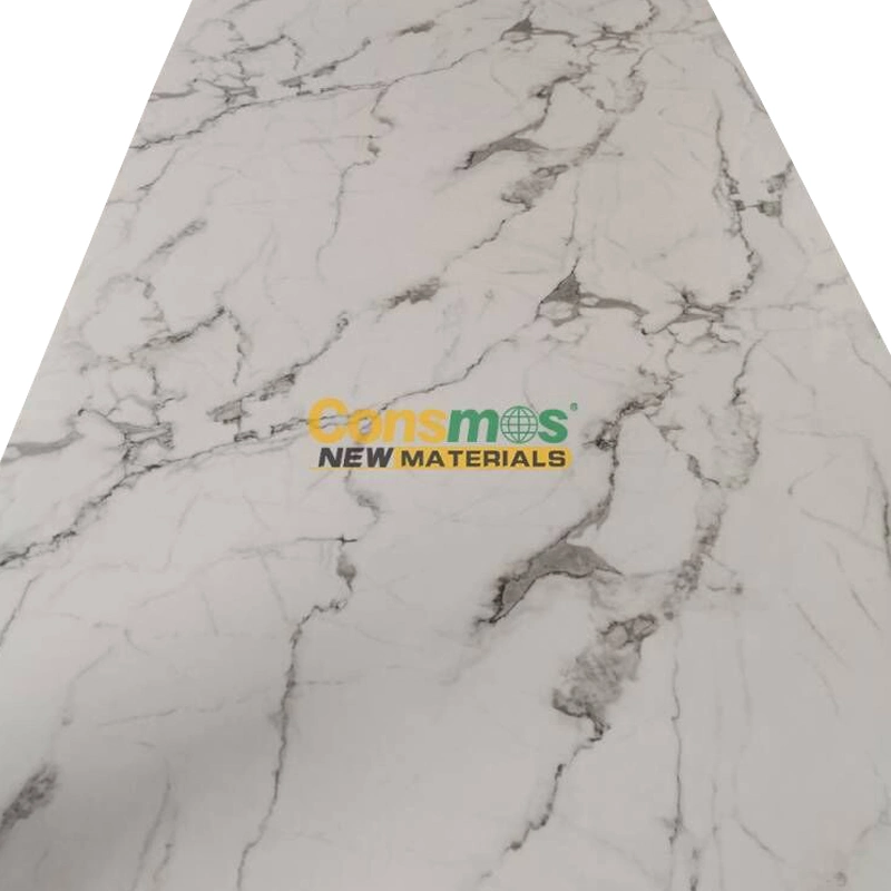 China Manufacturer Fire Resistant UV Coating Ceiling PVC Marble Wall Panels