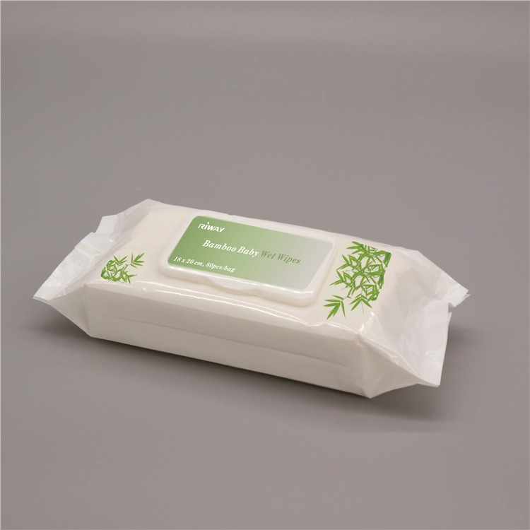Natural Organic Biodegradable Bamboo Baby Cleaning Wet Wipes
