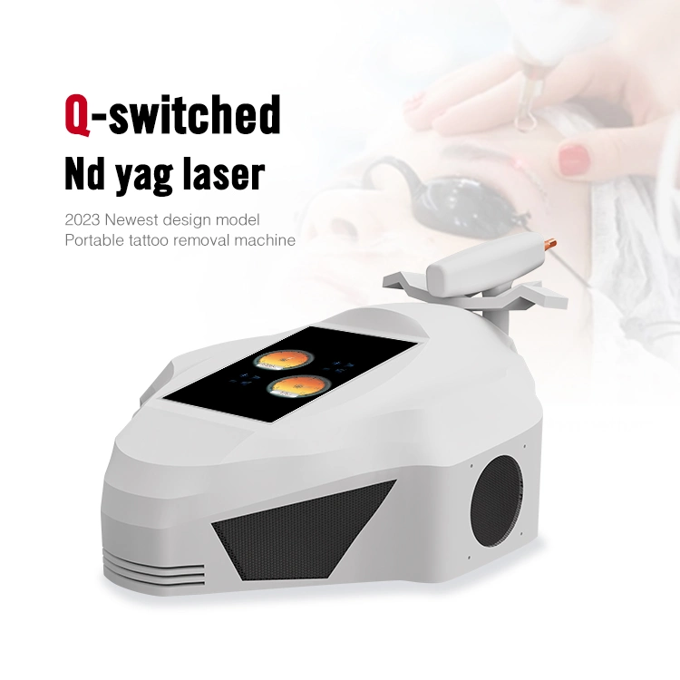 Portable ND laser YAG Laser Pico 755 1320 1064 532nm Máquina de remoção de tatuagens face a Ferramenta de cuidado da Pele por pele Rejuve a máquina