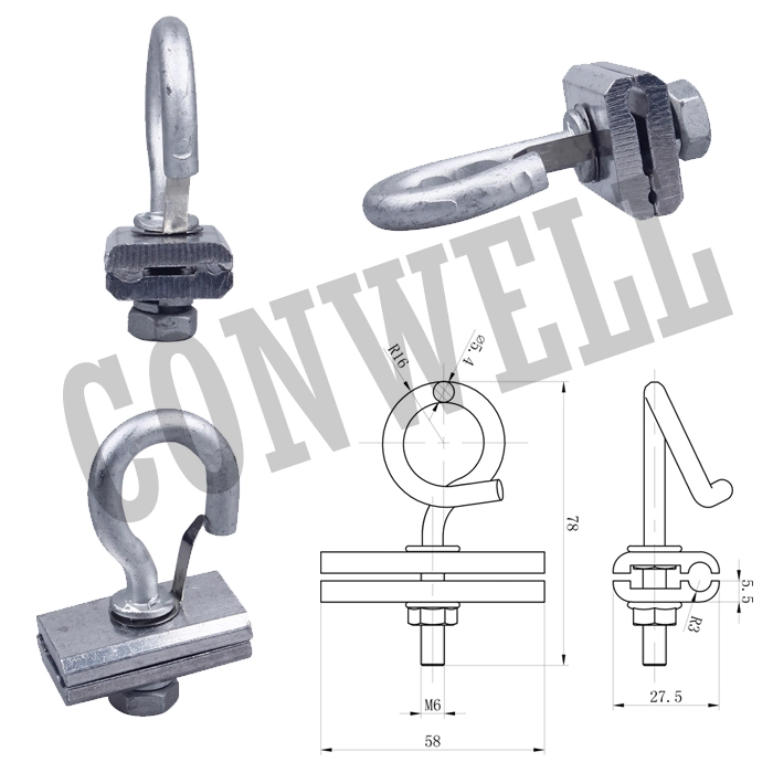 Factory Price FTTH Fitting Splint Wire Hook