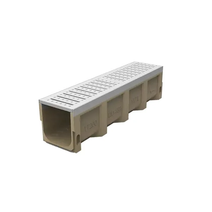 Factory Supply Co 100*165 mm Outdoor Channel Drain Polymer Concrete Drainage Channel