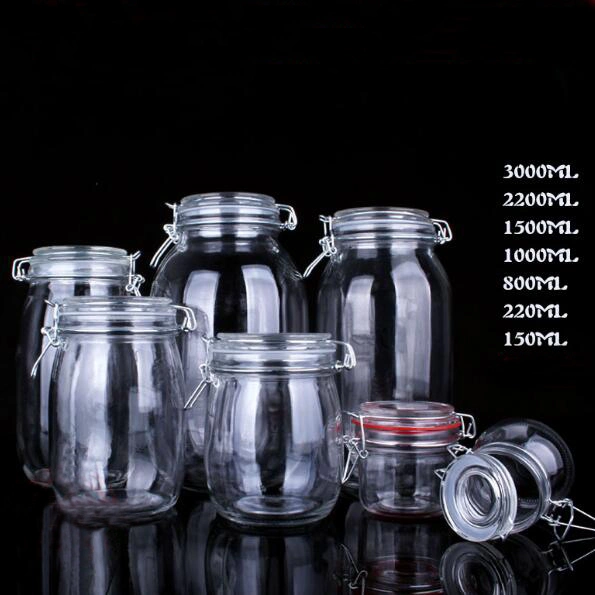 Lead Free Glassware Kitchenware Food Jar Large Size Glass Food Containers