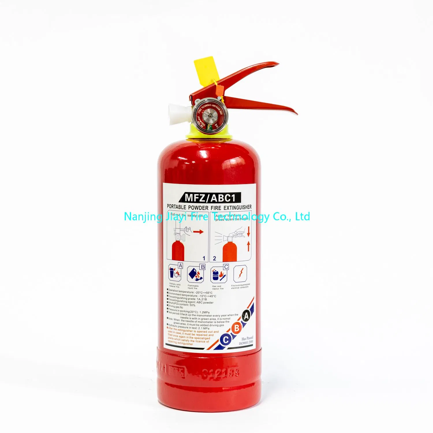 5 Years Pressure Fire Extinguisher Jiayi Carton Dry Powder DCP