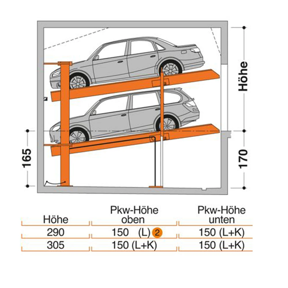 Réparation de voiture ascenseur système de stationnement vertical équipement à faible coût meilleur