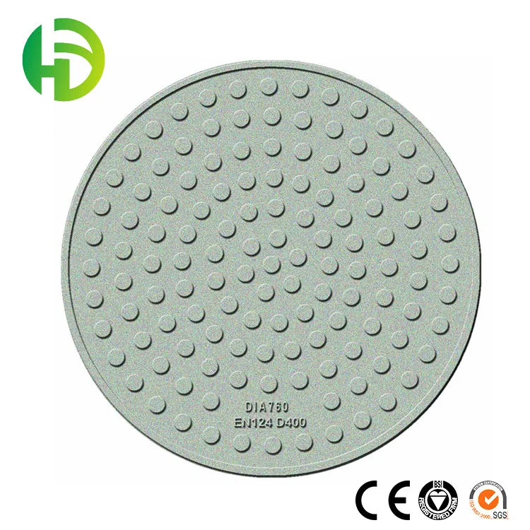 High quality/High cost performance  Non-Slip Super Loading Level D400 700 FRP Hand Laying up Products Outdoor Water Drain Covers FRP Manhole Cover