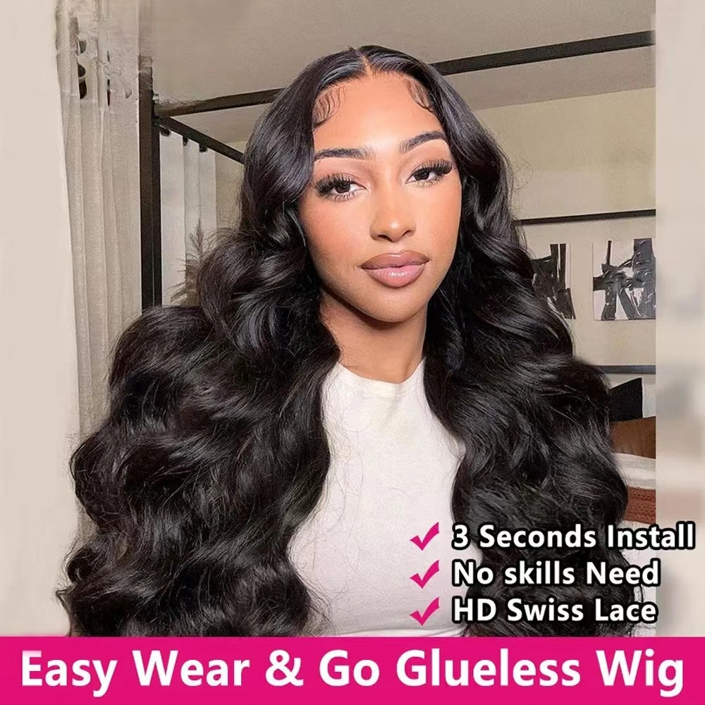 5*5 Body Wave Wear Go Glueless Wigs Human Hair Hair Sleeve