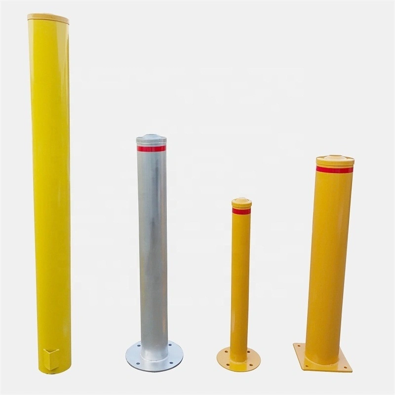 Bollards Safety Steel Pipe Road Barrier Safety Products Durable Powder Coated Hot Sell