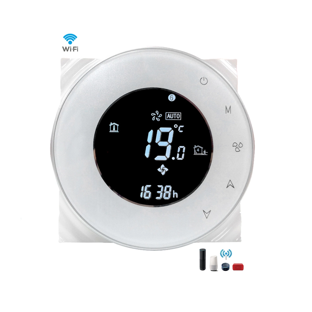 Ventilateur trois vitesses bobine Alexa Google Assist Tuya Smart Thermostat à vie