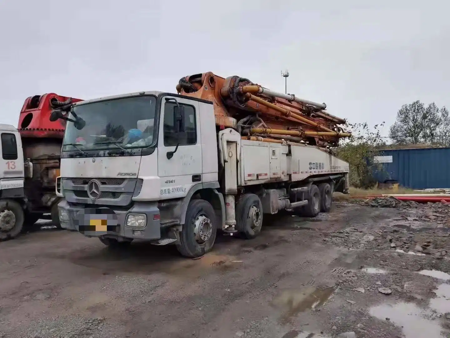 Zoomlion 52m usado a bomba de concreto o equipamento de construção utilizados maquinários pesados