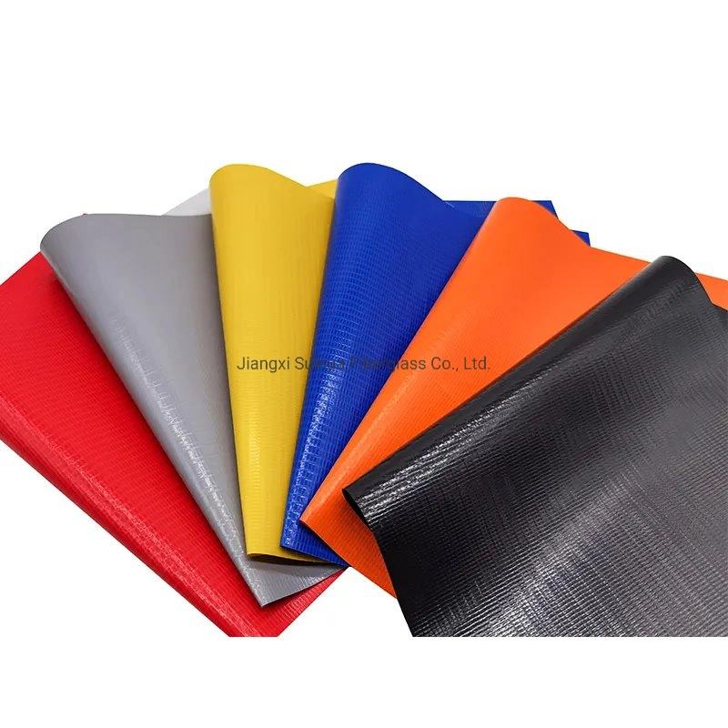 590 GSM Tarpaulin for Oil Boom, PVC Coated Fiberglass Cloth for Oil Fence