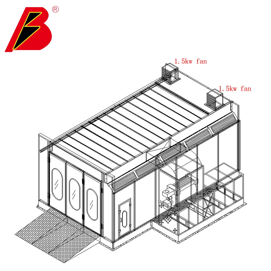 Hot Sale for Auto Spray Paint Booth with Water Based Paint Spray Booth