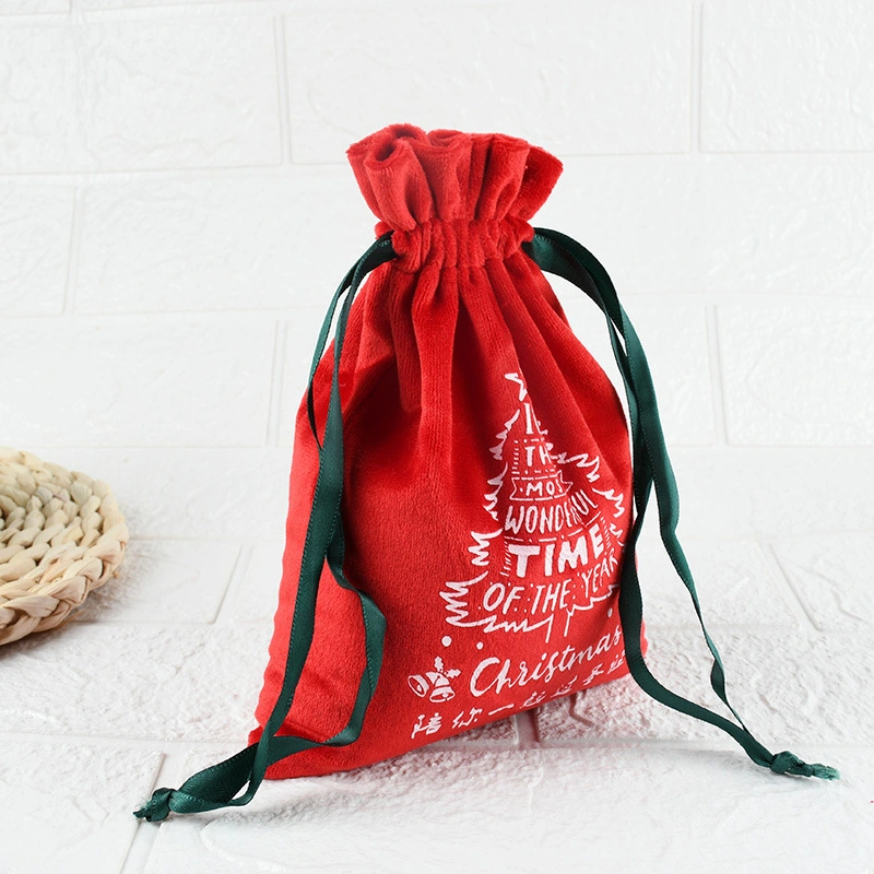 New Year's Blessing Bag, Christmas Flannel Bag, Ping an Fruit Bag, Christmas Gift Bag, Gift Bag, Candy Drawstring Bag