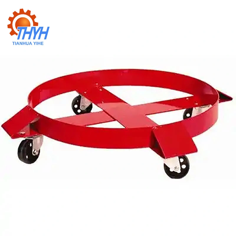 Heavy Duty Drum Dolly 1000 Pound - 55 Gallon Swivel Casters Wheel Steel Frame Non Tipping Hand Truck Tianhua Yihe Brake Drum Dolly