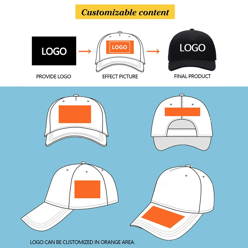 Custom Caps Logo Baseball Sport Golf Cap Wholesale 100% Cotton Short Brim Baseball Cap Hats