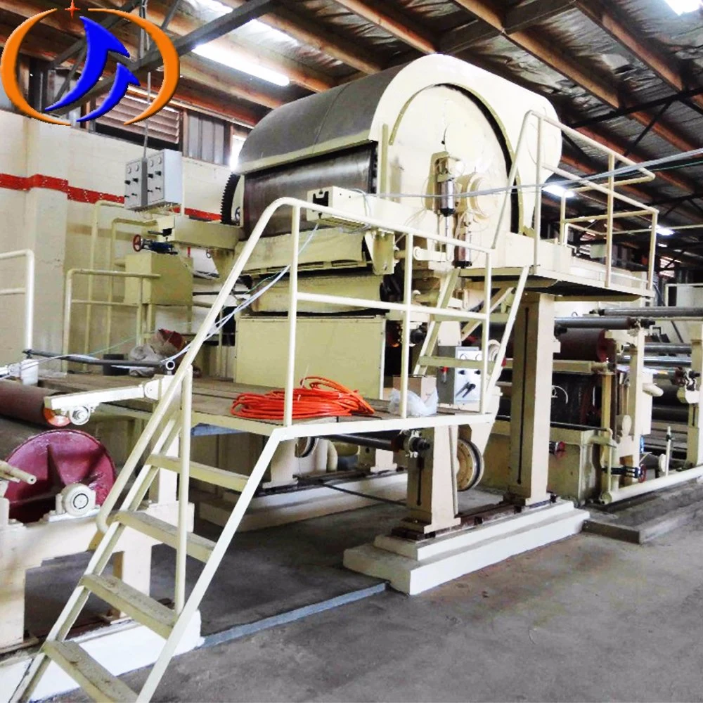 Bamboo Waste Paper Recycling Machine Toilet Paper Embossed Rewinding Bathroom Tissue Making Machine