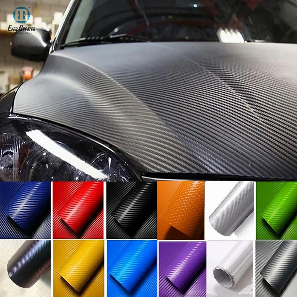 Custom High Quality 5D Carbon Fiber Vinyl Car Sticker Wrap with 25 Years Experience and ISO Cert