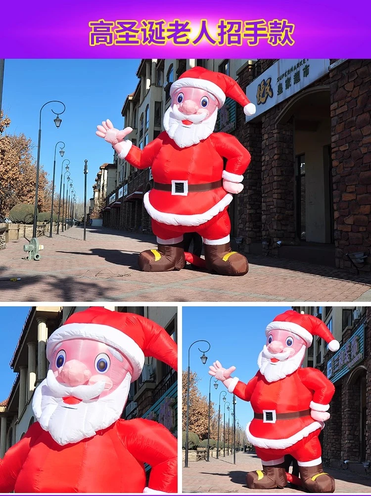 Inflable con Giftbag Boyi Santa Santa Navidad inflables