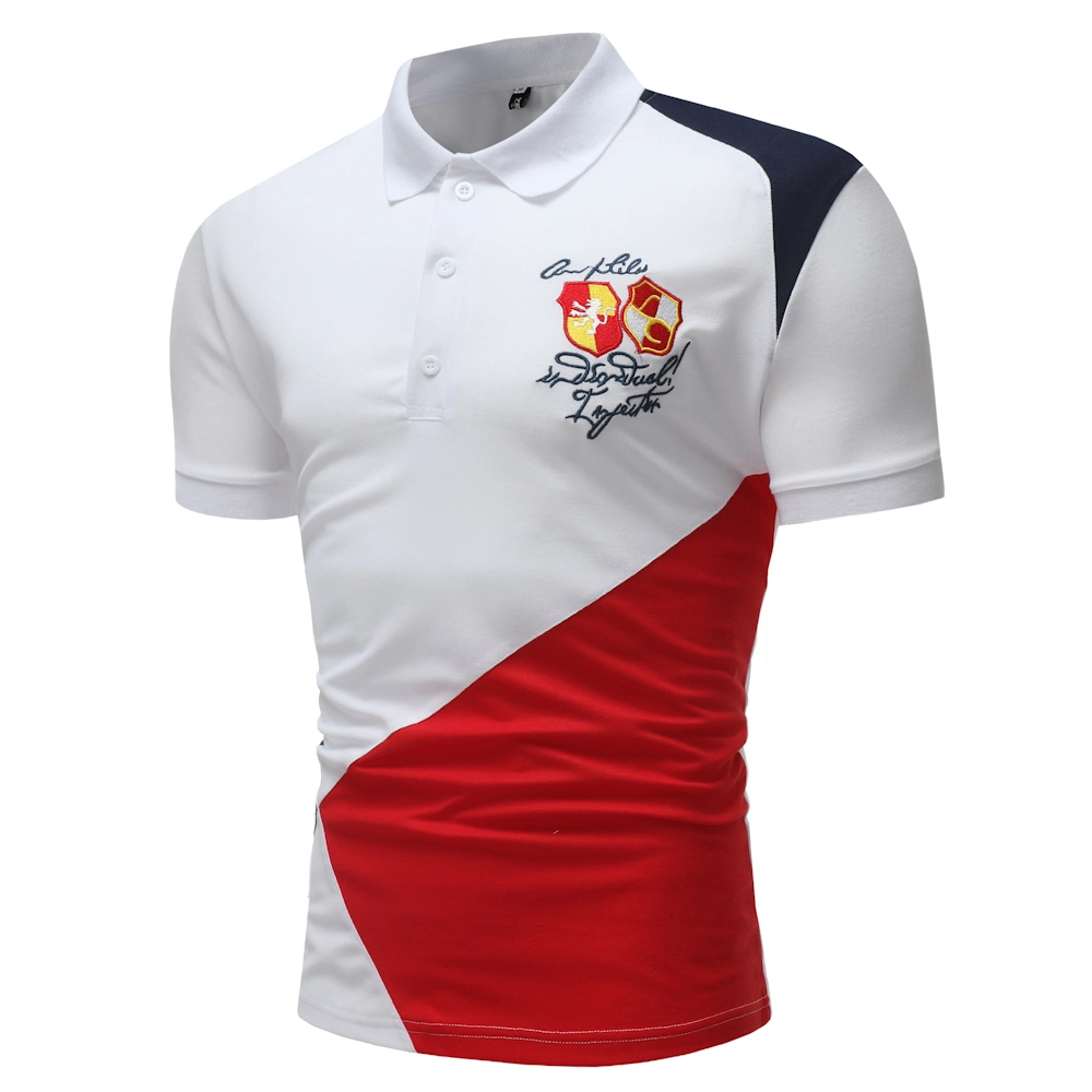2019 Haut de la qualité des hommes Polo T Shirt Design, commerce de gros Custom Mens 100% Coton T-shirts polo de golf avec broderie logo