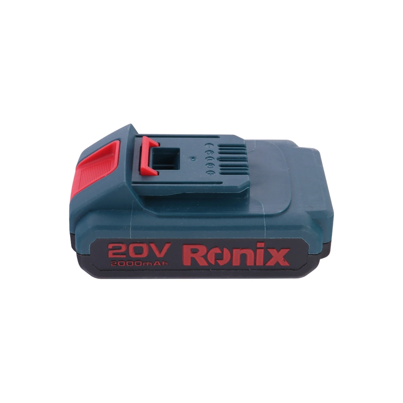Ronix 8990 2.0Ah 20v Outils de l'alimentation chargeur pour perceuse sans fil clé d'impact vu broyeur tondeuse Pack de batterie au lithium à usage général