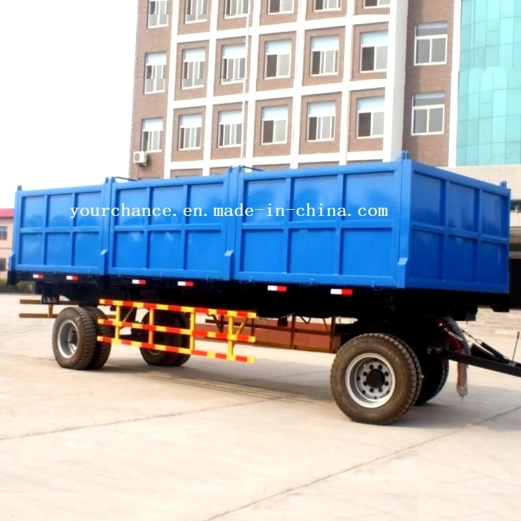 Hot Selling Farm Machinery 7cx-20t 20tons 2 Axle 8 Wheel 3 Way Tipping Heavy Duty Agricultural Farm Trailer