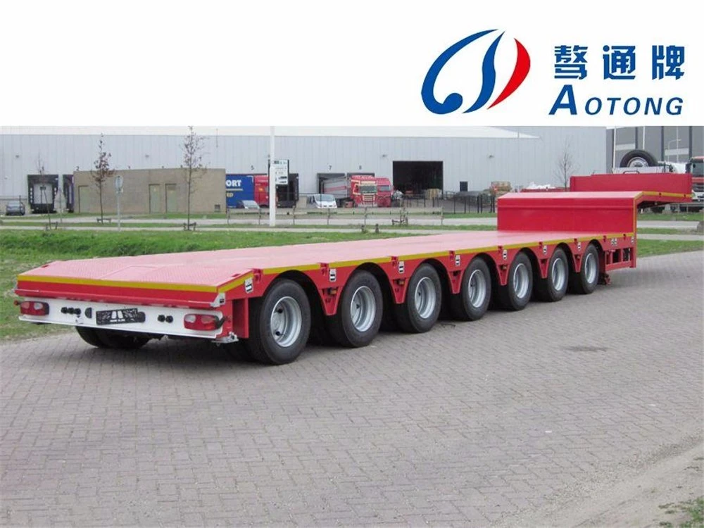 Over Heavy Duty 2 Lines 4 Axles Lowboy Dolly Trailer