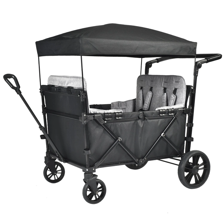 2024 Nouveau Design Mode 4 Places Bébé Wagon Poussette Pliante Multifonctionnelle