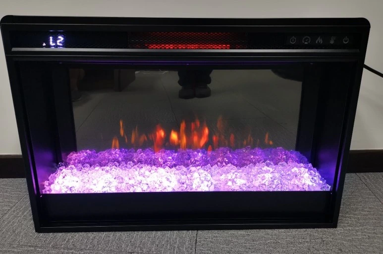 Hot Sale LED Simulation 3 Side Electric Fireplace with Heater/Without Heater