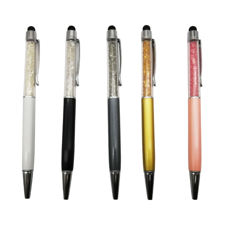 Kawaii cintilante canetas Stylus de metal para a escola Papelaria suprimentos de escritório
