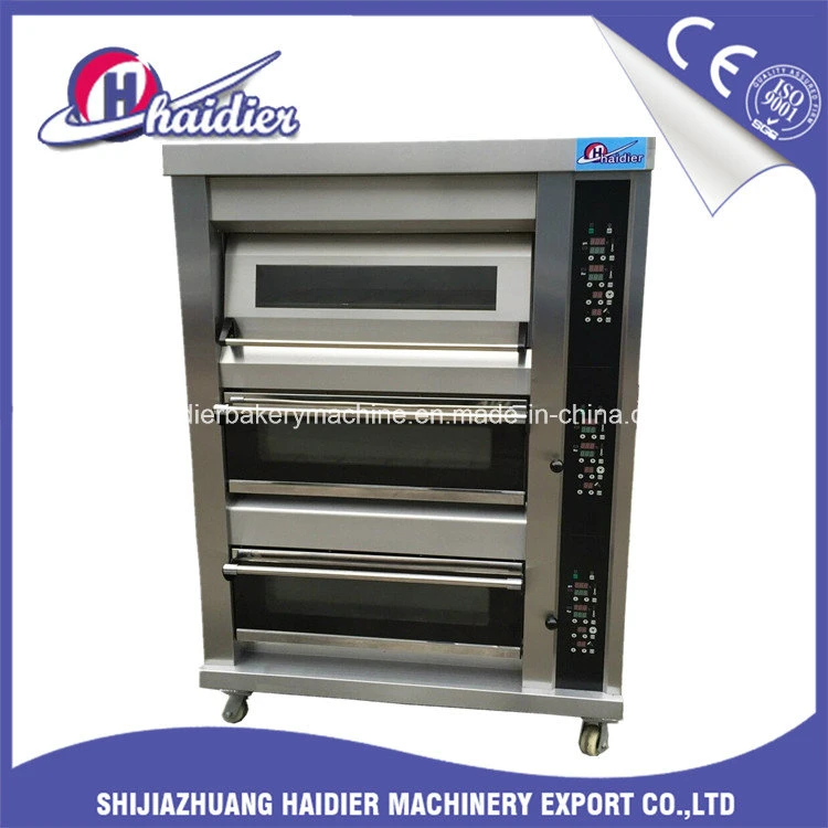 Bakery Equipment Electrical Deck Oven 3 Layers with Steam