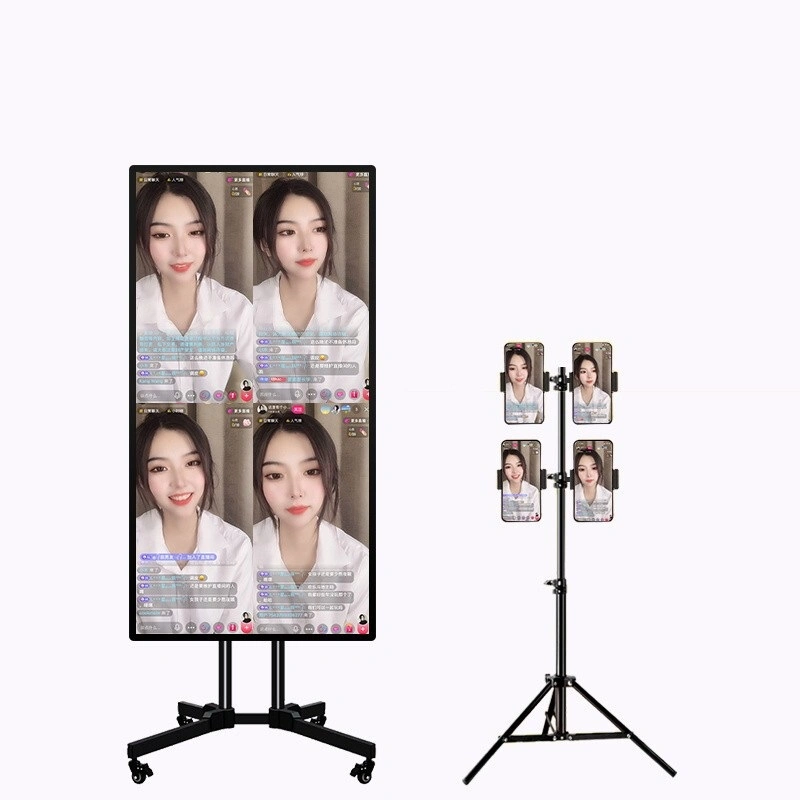 43 Inch Mobile Phone Screen Sharing Projector Live Broadcast Live Streaming Large Touch Screen Monitor Equipment for Tiktok / Facebook/Youtube/Instagram