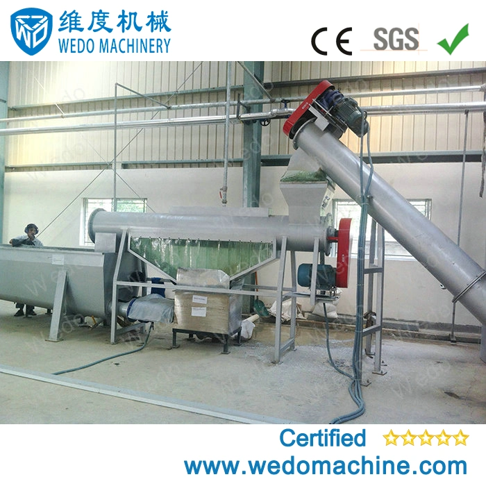 300~3000kg/Hr Pet Washing Recycling Line for Recycling Pet Bottles Water Bottles with Hot Washer