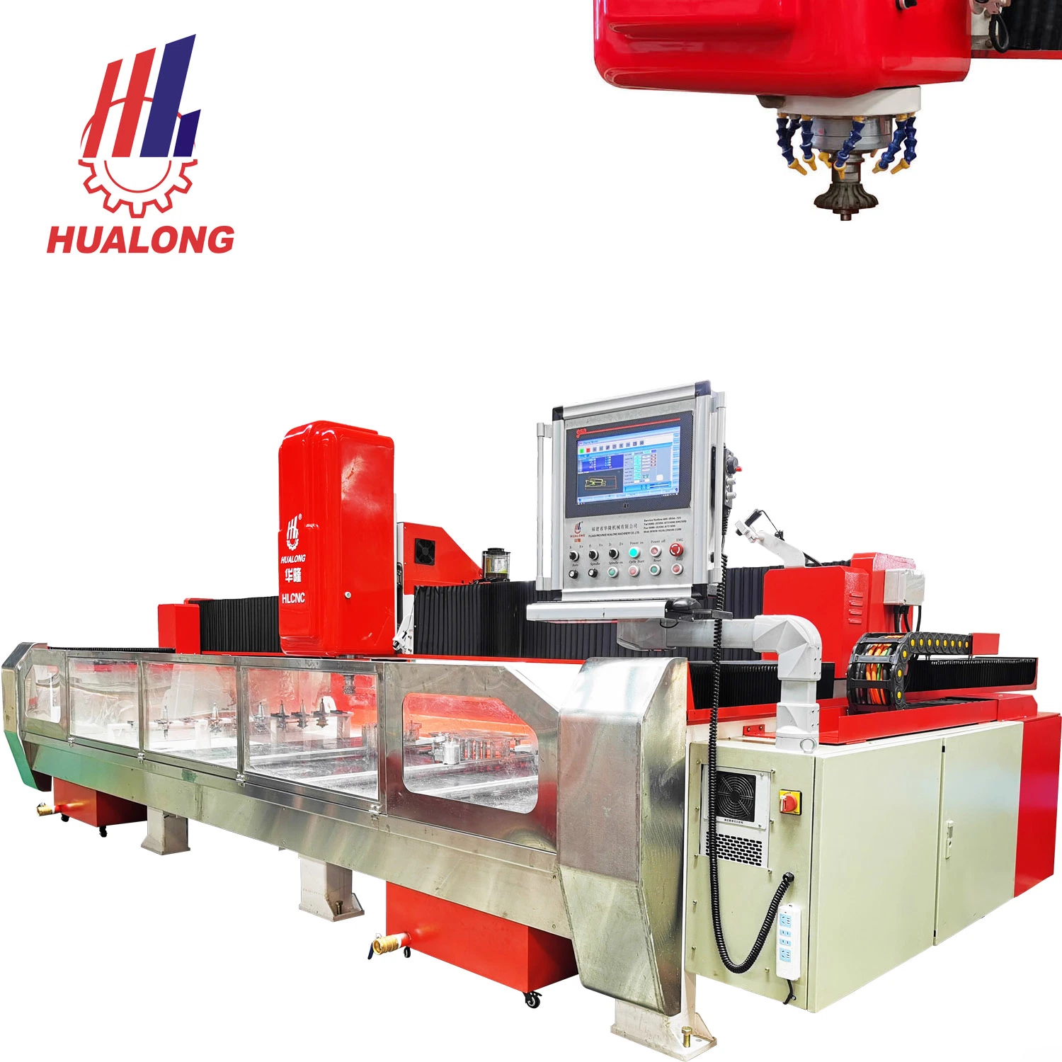 Bcmc 3 Axis Stone CNC Processing Machine for Stone Processing Like Cutting, Polishing, Drilling, Sink Cutting, Profile Cutting