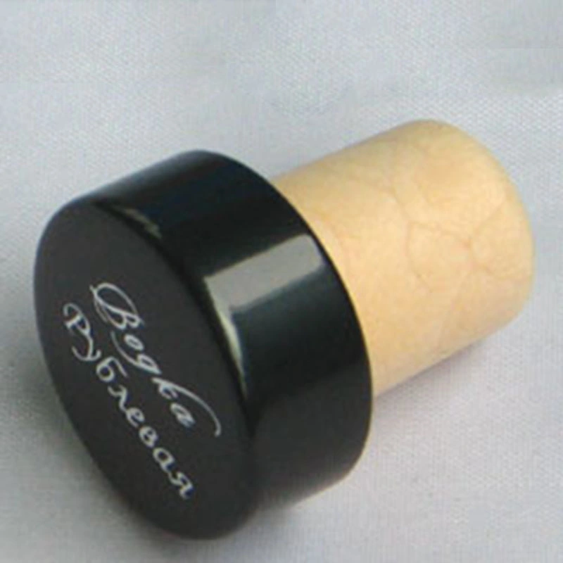 Purple Color T-Shaped Aluminum Top Synthetical Wine Corks