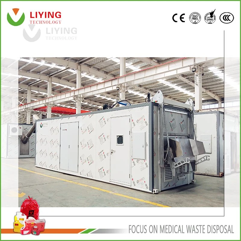 Large-Scale Easy to Operate Medical Waste Disposal Machine Microwave Sterilization Infectious Medical Treatment