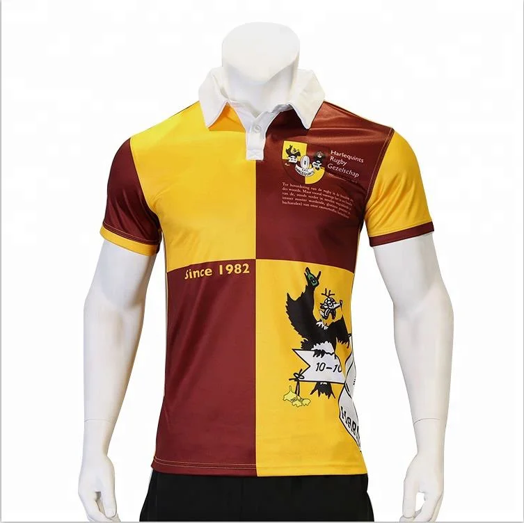 Kurzarm-Rugby Football League Trikot Mit Sublimationsdruck Im Custom Design Einheitliche Abnutzung