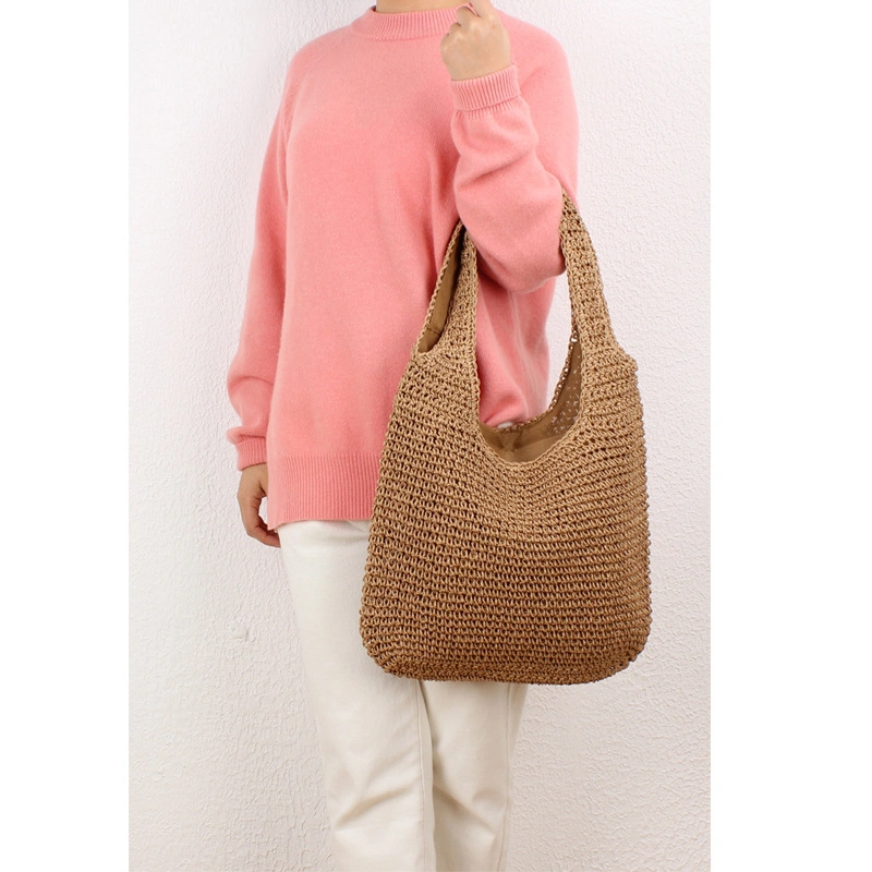 Wholesale/Supplier Latest Design Ladies Handbag Fashion Straw Messenger Bags Rattan Tote Bag