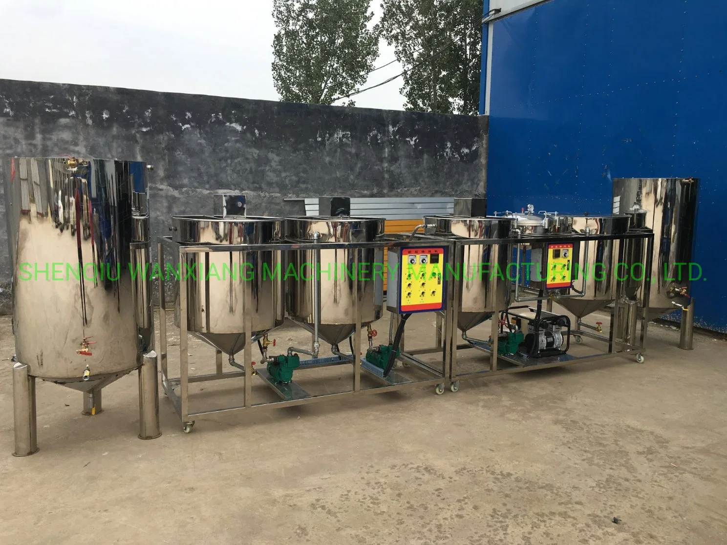 Small Oil Refinery 1-15tpd Small Scale Edible Cooking Oil Refining Equipment