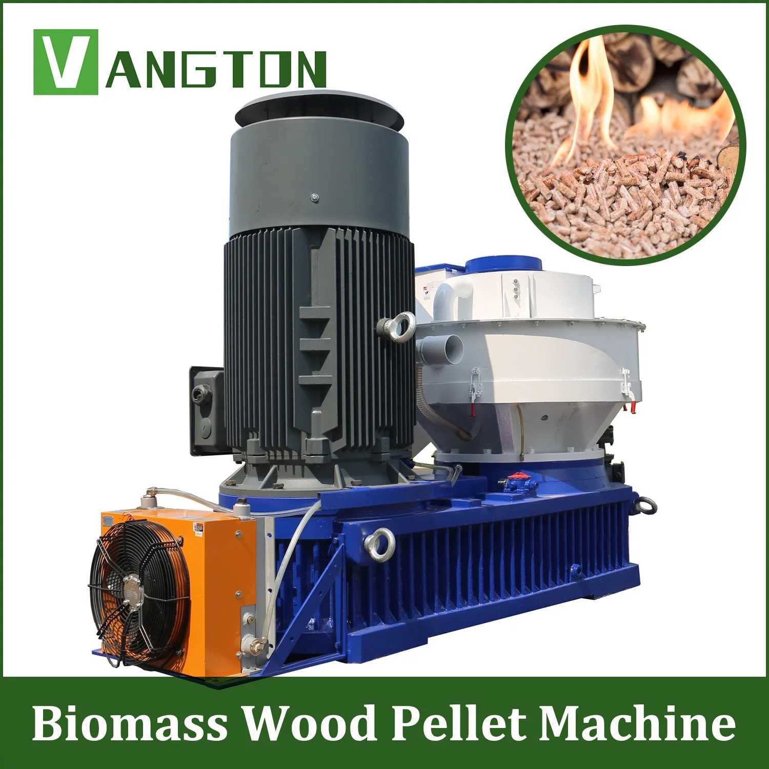 Ring Die Biomass Wood Pellet Machine for Sawdust/Straw/Ricehusk/Coconut/Peanut/Shells/Palm/Leaf/Bagasse/Waste/Branch/Briquette/Pelletizing