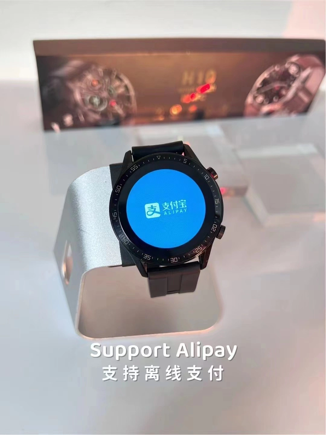 H10 1,3-Zoll-Drehknopf RTL 8762 IC Long Standby NFC Alipay BT Call IP68 Wasserdichtes GPS Ai Voice Wireless Smartwatch Bluetooth Smart Watch Phone