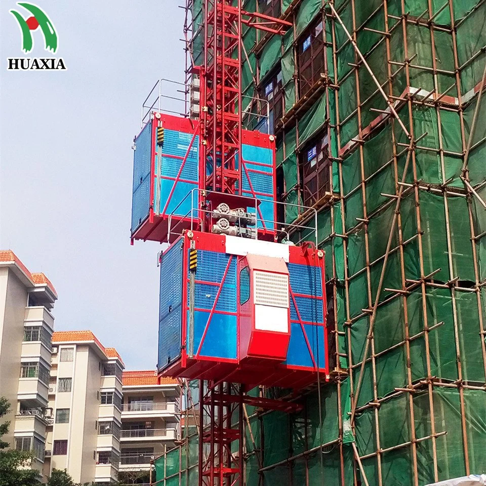 Sc200 Double Cage Construction Hoist Building Elevator