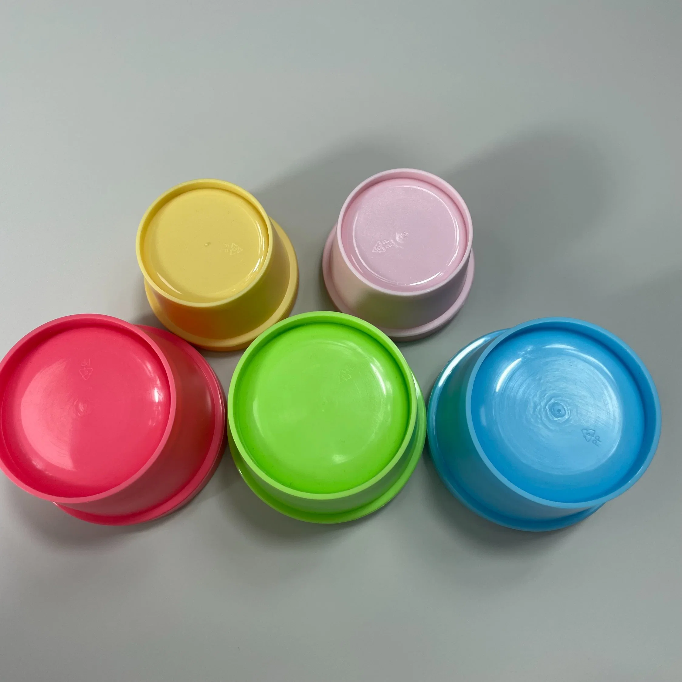 Factory Cosmetic Packaging Colorful Plastic Cosmetic Cream Container Jar